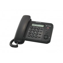 Телефон проводной Panasonic KX-TS2358 RU-B черный_АОН, Caller ID