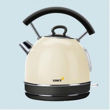 Чайник электрический UNIT UEK-261, сталь,  цветная эмаль, цвет - Черный, 1.7л., 2000Вт