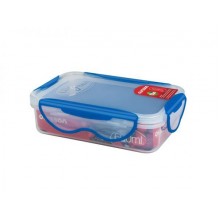 Пластиковый контейнер Oursson CP-0500 S/TA прозрачный с синим_прямоугольная 