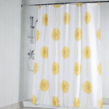 Штора текстильная/ванны и душа  "Одуванчики" DSCN3732 , 180х200см, цв.желтый/белый
