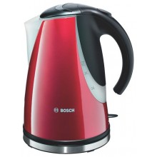 Чайник Bosch TWK-7704, об.1,7л.,2200Вт.,  цвет красно-чёрный-серебро