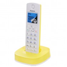 Телефон DECT Panasonic KX-TGC310RUY белый/желтый