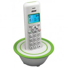 Телефон DECT ВВК BKD-815 бело-зелёный