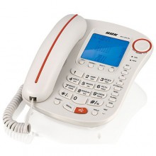Телефон проводной BBK BKT-253 RU бело-оранжевый