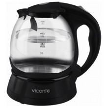 Чайник электрический Viconte VC-3227 термостойкое стекло, черный