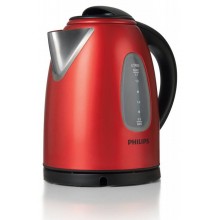 Чайник Philips HD-4665/40 красный с черн., об.1,7л, 2400Вт, пластик/нерж.сталь
