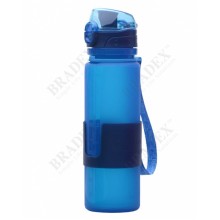 Бутылка силиконовая «COMPACT DRINK» голубая SF 0060, 500 мл.