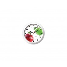 Часы настенные 51510533 Часы настенные (Два яблока,бел.кольцо,пластик), 8 шт. в коробке. Отгрузка коробками.