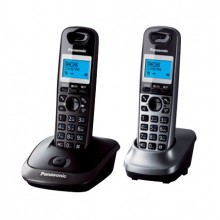 Телефон DECT Panasonic  KX-TG2512 RU-2+допол. трубка,  темн.серый металлик