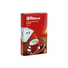 Фильтр для кофеварки FILTERO №4/40, белые, для кофеварок с колбой на 8-12 чашек