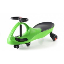 Машинка детская «БИБИКАР»  с полиуретановыми колесами, зеленая DE 0042