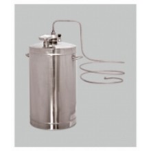 Дистиллятор Первач - Дачно-Деревенский 16Т, домашний 16 л., охладитель, клапан контроля избыточного  давления, используется без водопровода, термометр
