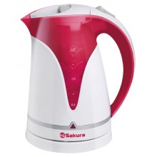 Чайник электрический Sakura SA-2334R (1.7) бел/крас д
