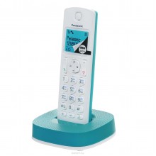 Телефон DECT Panasonic KX-TGC310RUC белый/голубой