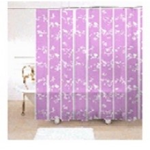 Штора текстильная/ванны и душа " Лиловые линии" Dialogl-purple, 180х200см.