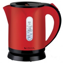 Чайник Centek CT-1066 Red PROMO 1.0л, 1100Вт, уровень воды, фильтр